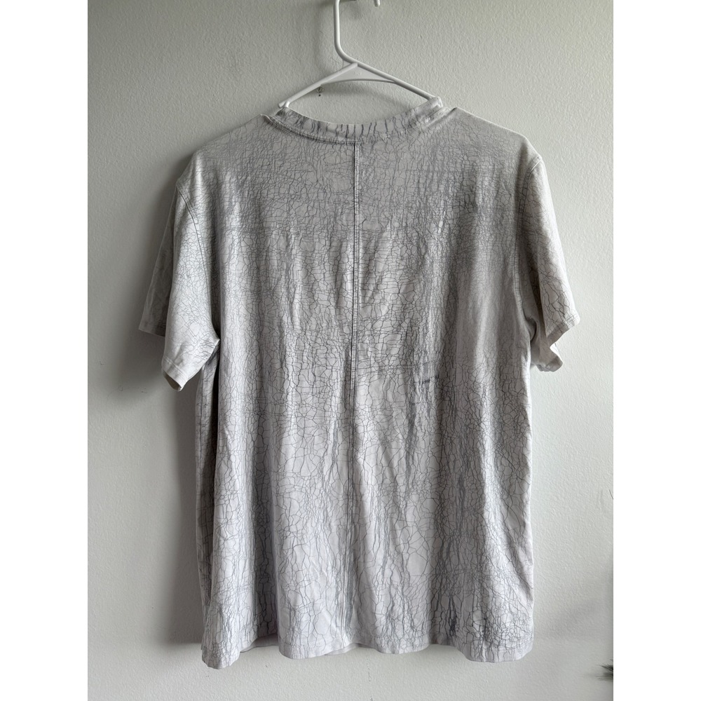 Lululemon all your Short Sleeve T-Shirt Grey White Marble Abstract Print Top